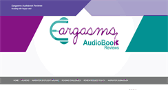 Desktop Screenshot of eargasmsaudiobookreviews.com