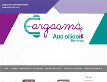 Tablet Screenshot of eargasmsaudiobookreviews.com